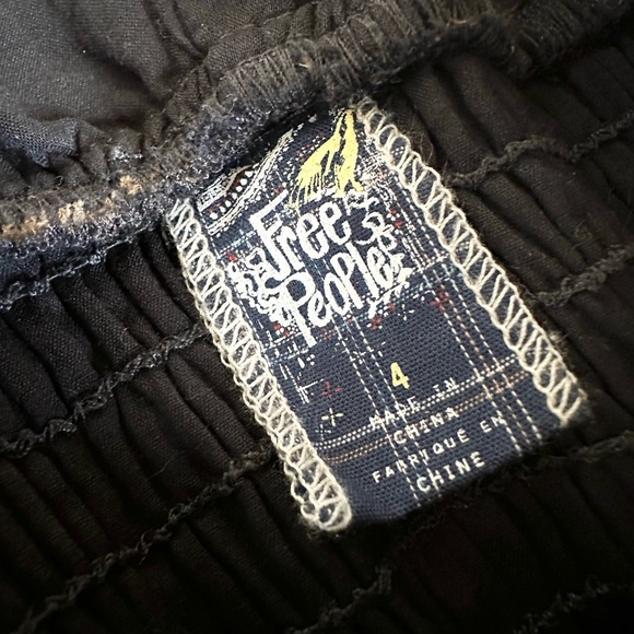 Free People Mesh Sleeveless Floral Dress Navy Blue Size Four 4 - Picture 6 of 11